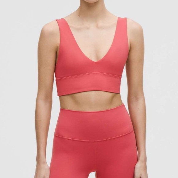 lululemon athletica Other - NWT Lululemon Align V-Neck Bra, Desert Red, Size 10